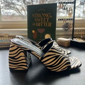 NWOT Public Desire Zebra Heels